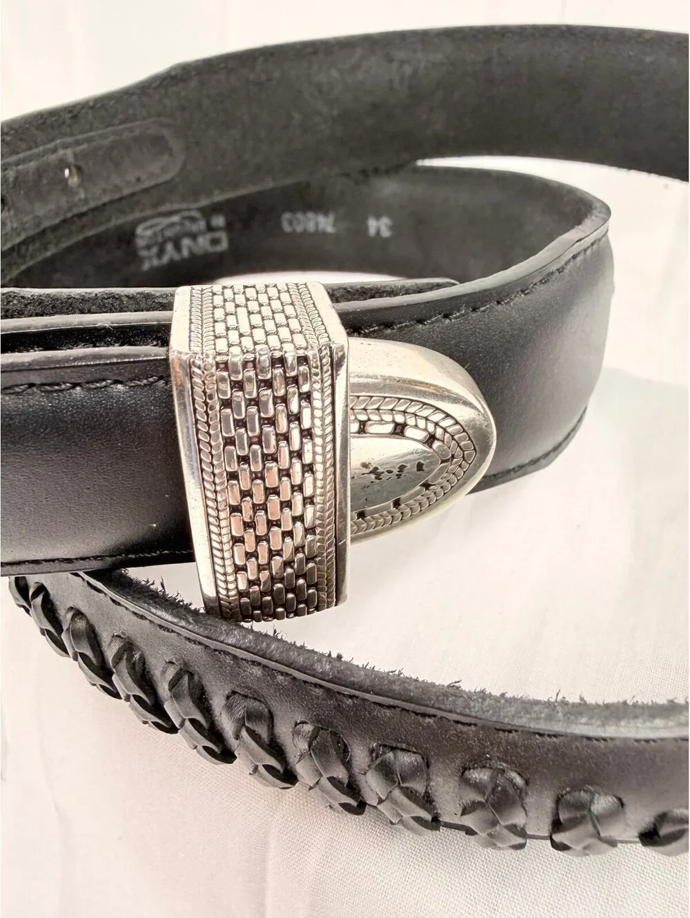 BRIGHTON ONYXTAPER BELT girls about 38” long total